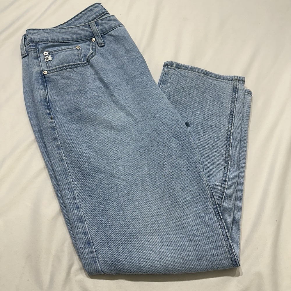 Seven7 Women's Straight Leg Jeans Size 12 Light Wash Stretch Denim - Picture 2 of 10